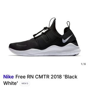 Nike Free RN CMTR 2018 Black White Sneakers
